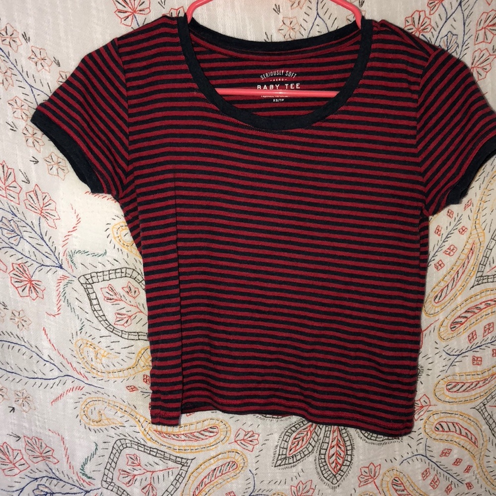 Striped crop top